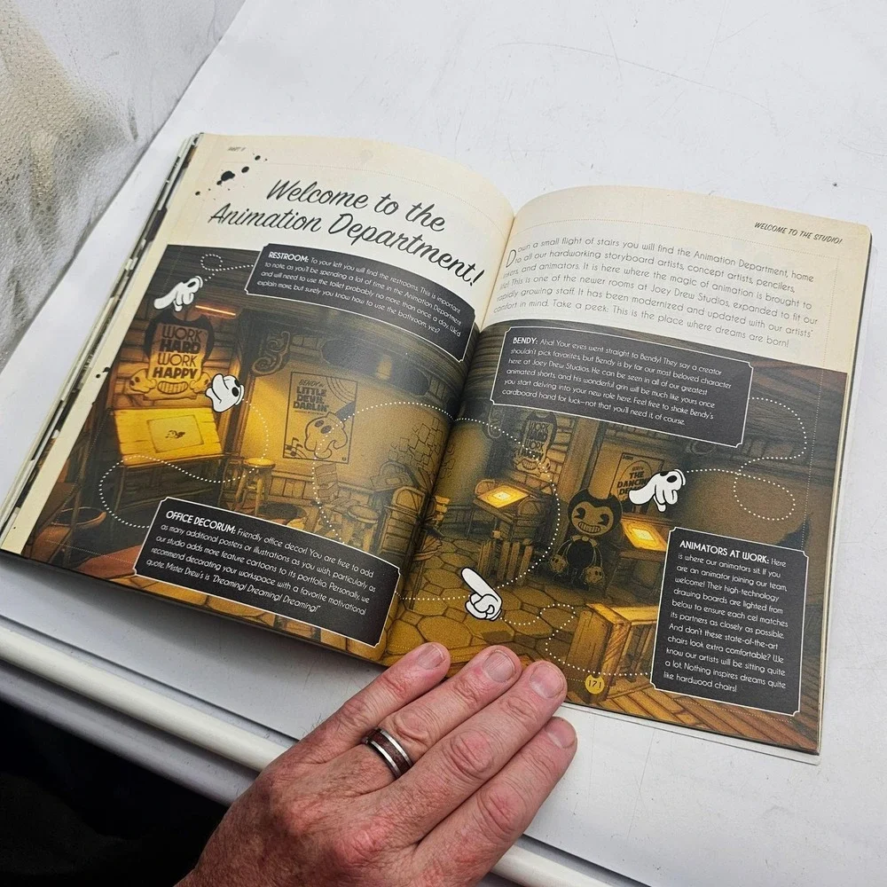 Bendy And The Ink Machine Joey Drew Studios Employee Handbook Guide Strategy